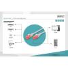 Digitus Premium CAT 6 UTP patch kábel, hossza: 0,5m, szürke LSOH DK-1617-005