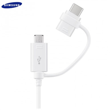 Samsung Samsung EP-DG930DWE microUSB/Type-C adatkábel, fehér, gyári ECO csomagolásban EP-DG930DWE