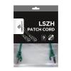 Gembird FTP LSZH kat.6A RJ45 patch kábel, 0.25m, green PP6A-LSZHCU-G-0.25M