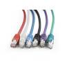Gembird FTP LSZH kat.6A RJ45 patch kábel, 1m, green PP6A-LSZHCU-G-1M