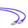 Gembird FTP LSZH kat.6A RJ45 patch kábel, 1m, purple PP6A-LSZHCU-V-1M