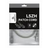 Gembird FTP LSZH kat.6A RJ45 patch kábel, 1m, szürke PP6A-LSZHCU-1M