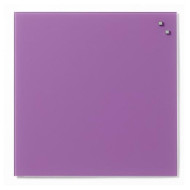 NAGA Magnetic glass board 45x45 cm violet 10773