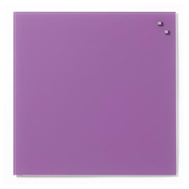 NAGA Magnetic glass board 45x45 cm violet 10773
