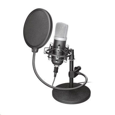 Trust Mikrofon - Emita Studio (Professzionális, Studió design, Zaj szűrő előtét, USB, 180cm kábel, á 21753