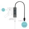 i-tec USB 3.0 Metal 3 port HUB Gigabit Ethernet 1x USB 3.0 to RJ-45 3x USB 3.0 U3METALG3HUB