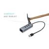 i-tec USB 3.0 Metal 3 port HUB Gigabit Ethernet 1x USB 3.0 to RJ-45 3x USB 3.0 U3METALG3HUB