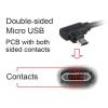 Gembird Double-sided right angle Micro-USB cable, 1.8 m, blister CCB-USB2-AMmDM90-6