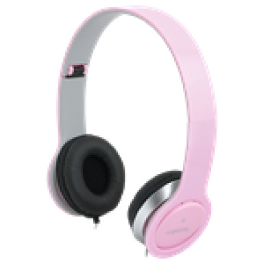 LogiLink "Smile" Sztereó fejhallgató, pink HS0032
