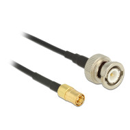 Delock Antenna Cable BNC Plug  SMB Plug RG-174 1 m 12492