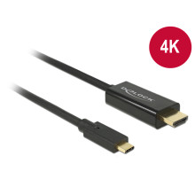 DELOCK kábel USB Type-C male to HDMI male (DP Alt Mode) 4K 30Hz, 2m 85259
