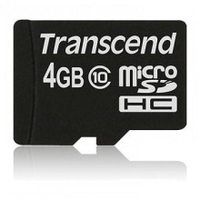 Transcend 4GB microSDHC Card Class 10 W/O Adapter