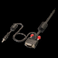 LINDY Kábel VGA + Audio M/M, 1m