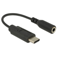 Delock Audio Adapter USB Type-C bemeneti  Stereo Jack kimeneti 14 cm 65842