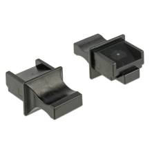 Delock Porv&eacute;do RJ45 t&iacute;pus&uacute; kimenethez foganty&uacute;val 10 db fekete 64020