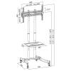 LogiLink TV stand cart, adjustable TV height, 37–70", max. 40 kg BP0026