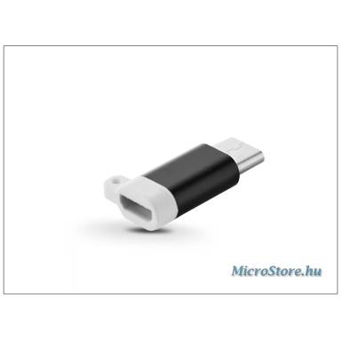 Haffner Micro USB - USB Type-C adapter - Type-C 3.0 - fekete/fehér PT-4053 Haffner Micro USB - USB Type-C adapter - Type-C 3.0 - fekete/fehér PT-4053