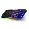 Spirit of Gamer Billentyűzet - PRO-K5 (105 gomb, F&eacute;m felső r&eacute;sz, RGB LED, USB, 19 anti-ghost, fekete CLA-PK5