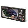 Spirit of Gamer Billentyűzet - PRO-K5 (105 gomb, F&eacute;m felső r&eacute;sz, RGB LED, USB, 19 anti-ghost, fekete CLA-PK5
