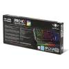 Spirit of Gamer Billentyűzet - PRO-K5 (105 gomb, F&eacute;m felső r&eacute;sz, RGB LED, USB, 19 anti-ghost, fekete CLA-PK5