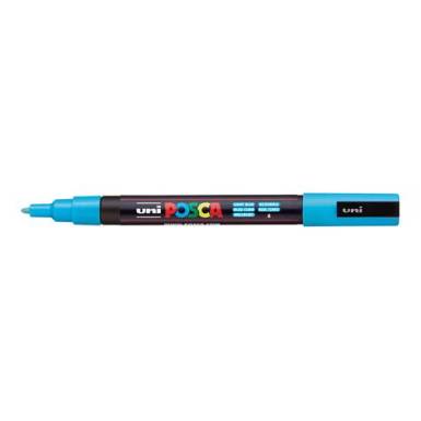 UNI POSCA Marker Pen PC-3M Fine - Light Blue 2UPC3MVK UNI POSCA Marker Pen PC-3M Fine - Light Blue 2UPC3MVK