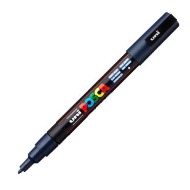 UNI POSCA Marker Pen PC-3M Fine - Navy Blue 2UPC3MTK UNI POSCA Marker Pen PC-3M Fine - Navy Blue 2UPC3MTK