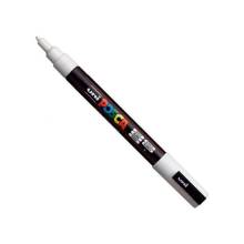 UNI POSCA Marker Pen PC-3M Fine - White 2UPC3MFEH UNI POSCA Marker Pen PC-3M Fine - White 2UPC3MFEH