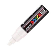 UNI POSCA Marker Pen PC-8K Broad Chisel - White 2UPC8KFEH UNI POSCA Marker Pen PC-8K Broad Chisel - White 2UPC8KFEH