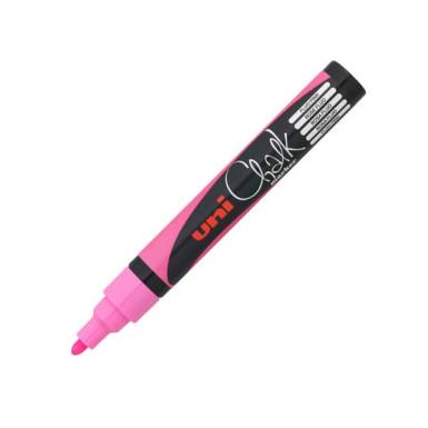 UNI Chalk Marker Pen PWE-5M Medium Bullet Tip - Fluorescent Pink 2UPWE5MFLR UNI Chalk Marker Pen PWE-5M Medium Bullet Tip - Fluorescent Pink 2UPWE5MFLR