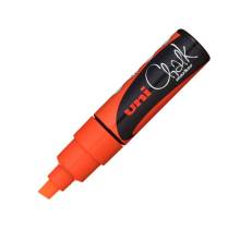 UNI Chalk Marker Pen PWE-8K Broad Chisel Tip - Fluorescent Orange 2UPWE8KFLN UNI Chalk Marker Pen PWE-8K Broad Chisel Tip - Fluorescent Orange 2UPWE8KFLN
