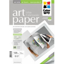 ColorWay Fotópapír , pólóra vasalható fólia (termotranszfer), 120g, A4, 5 lap
