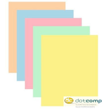 XEROX "Symphony" Másolópapír A4 80g 5x50 lap színes pasztell mix /496L94182/