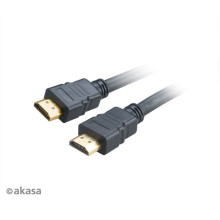 Akasa High Speed HDMI kábel Ethernettel - 2m - AK-CBHD17-20BK