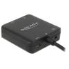Delock HDMI - Jack stereo 3,5mm Toslink S/PDIF M/F audio extractor 0.15m fekete 4K 62784