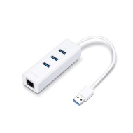 TP-Link UE330 adapter USB 3.0, 1xRJ45 Gigabit + 3 USB 3.0 ports UE330