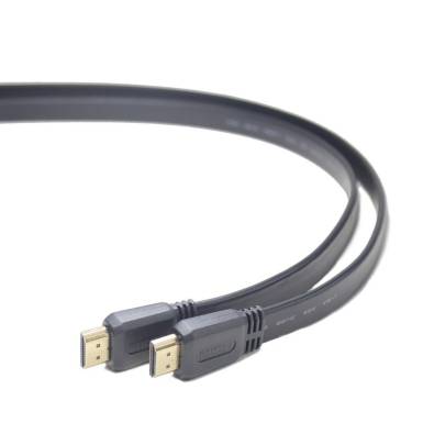 Gembird HDMI V1.4 apa-apa lapos k&aacute;bel aranyozott csatlakoz&oacute;val 3m CC-HDMI4F-10