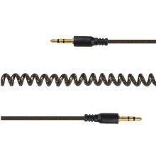 Gembird audio spirál kábel Jack 3.5mm apa / Jack 3.5mm apa, 1.8m CCA-405-6
