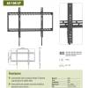 SUNNE TV fali konzol 60"-100" (60-100-LP) max: VESA900x600mm, max 100kg