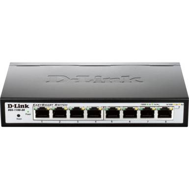 D-Link DGS-1100-08 EasySmart 8-Port Gigabit Switch 8xport,Fémház,8xGigabit D-Link DGS-1100-08 EasySmart 8-Port Gigabit Switch 8xport,Fémház,8xGigabit
