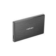 Natec RHINO GO külső USB 3.0 ház 2.5'' SATA HDD.hez/SSD, fekete alumínium NKZ-0941