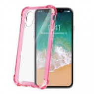 Celly iPhone X színes keretű hátlap, Pink CELLY-ARMOR900PK