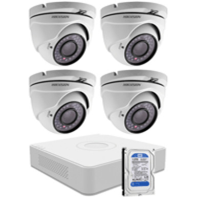 4 dome infrakamerás HIKVISION HDTVI