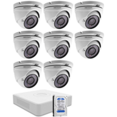 8 dome infrakamerás HIKVISION HDTVI