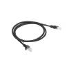 Lanberg Patchcord RJ45 cat. 5e UTP 1m black PCU5-10CC-0100-BK