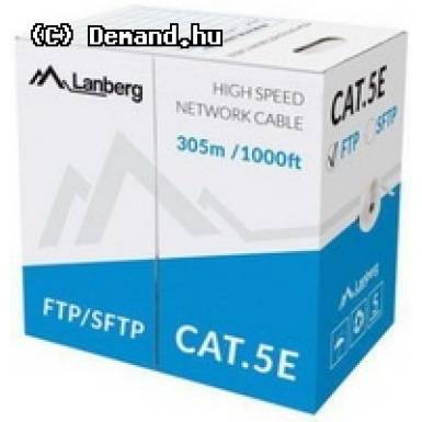 Lanberg FTP solid cable, CCA, cat.5e, 305m, gray LCF5-10CC-0305-S Lanberg FTP solid cable, CCA, cat.5e, 305m, gray LCF5-10CC-0305-S