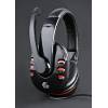 Gembird Gaming microphone & stereo headphones with volume control, glossy black GHS-402
