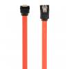 Gembird Serial ATA III 30 cm Data Cable with 90 degree bent, metal clips, red CC-SATAM-DATA90-0.3M