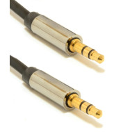 Gembird audio kábel Jack 3.5mm apa / Jack 3.5mm apa, 1m CCAP-444-1M