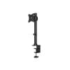 Multibrackets asztali r&ouml;gz&iacute;tő Deskmount Basic Single, d&ouml;nthető, forgathat&oacute; konzol, 15-27", fekete 7350073733293