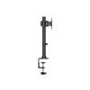 Multibrackets asztali r&ouml;gz&iacute;tő Deskmount Basic Single, d&ouml;nthető, forgathat&oacute; konzol, 15-27", fekete 7350073733293